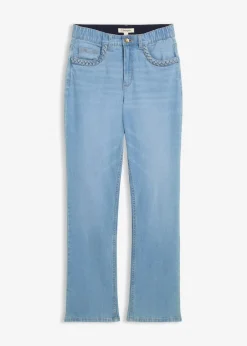 Straight-Jeans High Waist mit Taschendetails