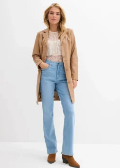 Straight-Jeans High Waist mit Taschendetails