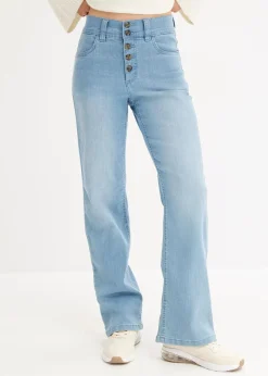 Straight-Jeans High Waist, Stretch