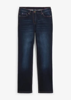 Straight-Jeans Mid Waist, Bequembund