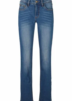 Straight-Jeans Mid Waist, Stretch