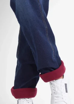 Straight-Jeans Mid Waist, Thermo