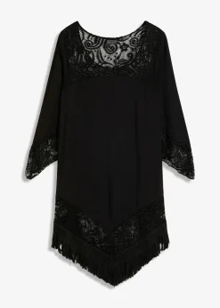Strand Tunika mit Spitze aus Viskose