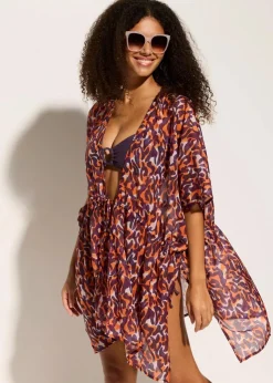 Strandkimono mit Bindedetail