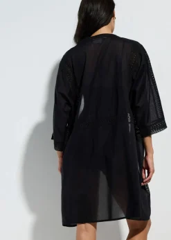 Strandkimono mit Spitze