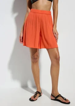 Strandshorts aus fließender Viskose