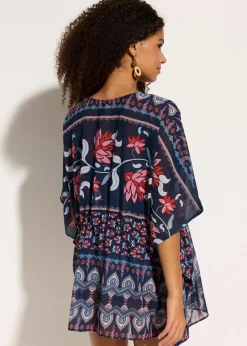 Strandtunika aus leichtem Chiffon