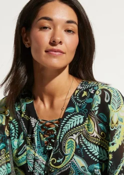 Strandtunika aus leichtem Chiffon