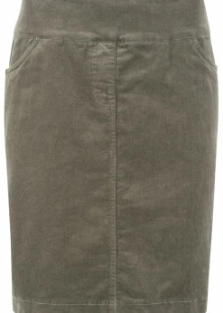 Stretch Baumwoll-Cordrock mit Bequembund