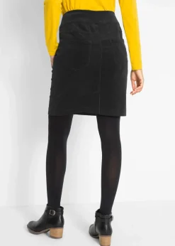 Stretch Baumwoll-Cordrock mit Bequembund