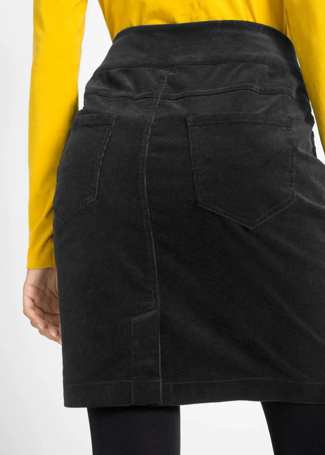 Stretch Baumwoll-Cordrock mit Bequembund