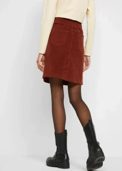 Stretch Baumwoll-Cordrock mit Bequembund