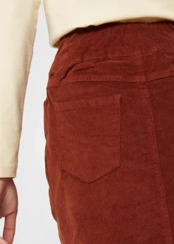 Stretch Baumwoll-Cordrock mit Bequembund