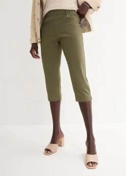 Stretchcapri mit Schlupfbund