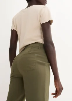 Stretchcapri mit Schlupfbund