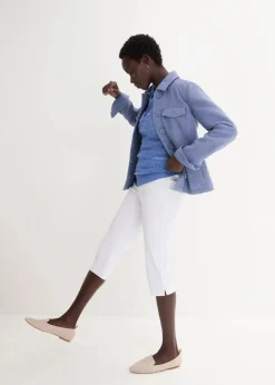 Stretchcapri mit Schlupfbund