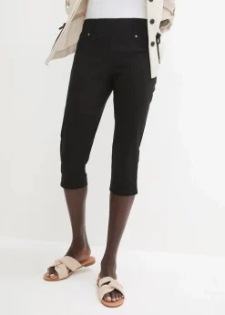 Stretchcapri mit Schlupfbund