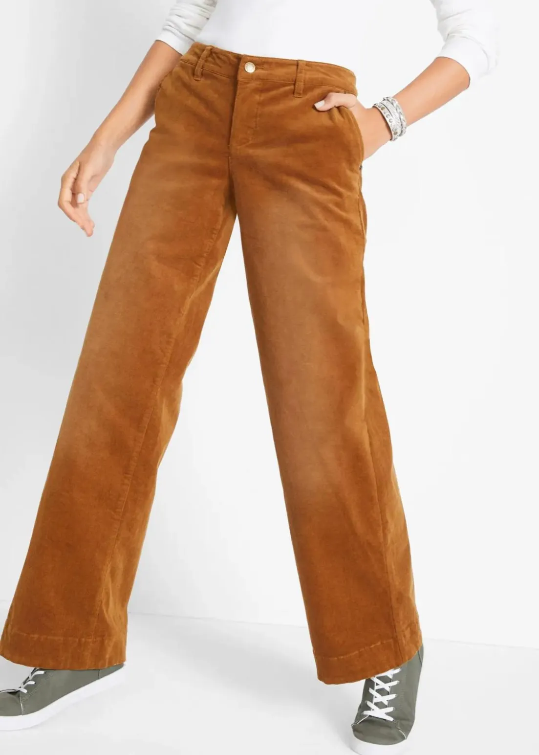 Stretch-Cordhose, Wide