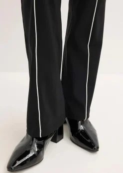 Stretch-Hose flared aus Bengalin