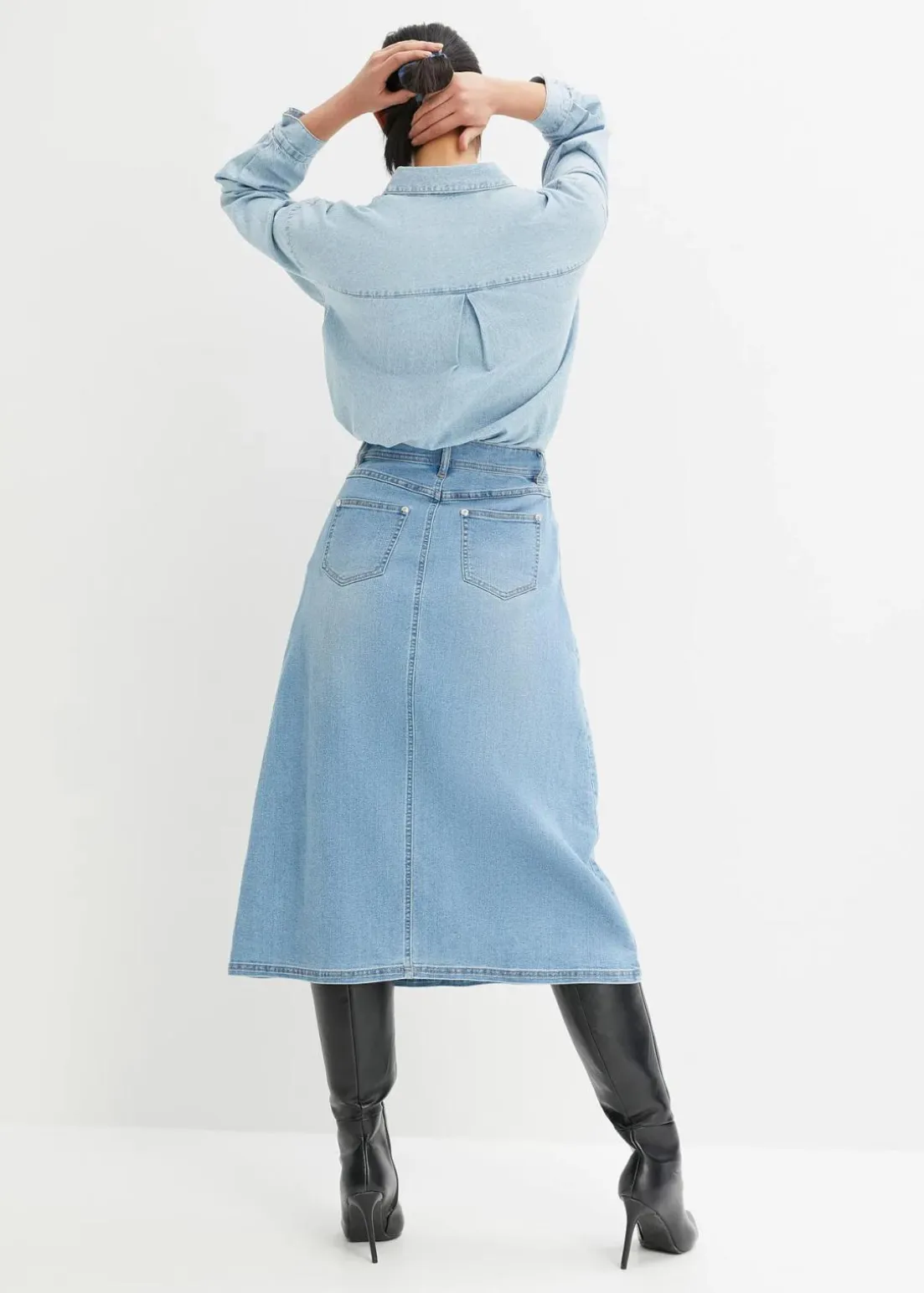 Stretch-Jeansrock, High Waist