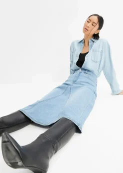 Stretch-Jeansrock, High Waist