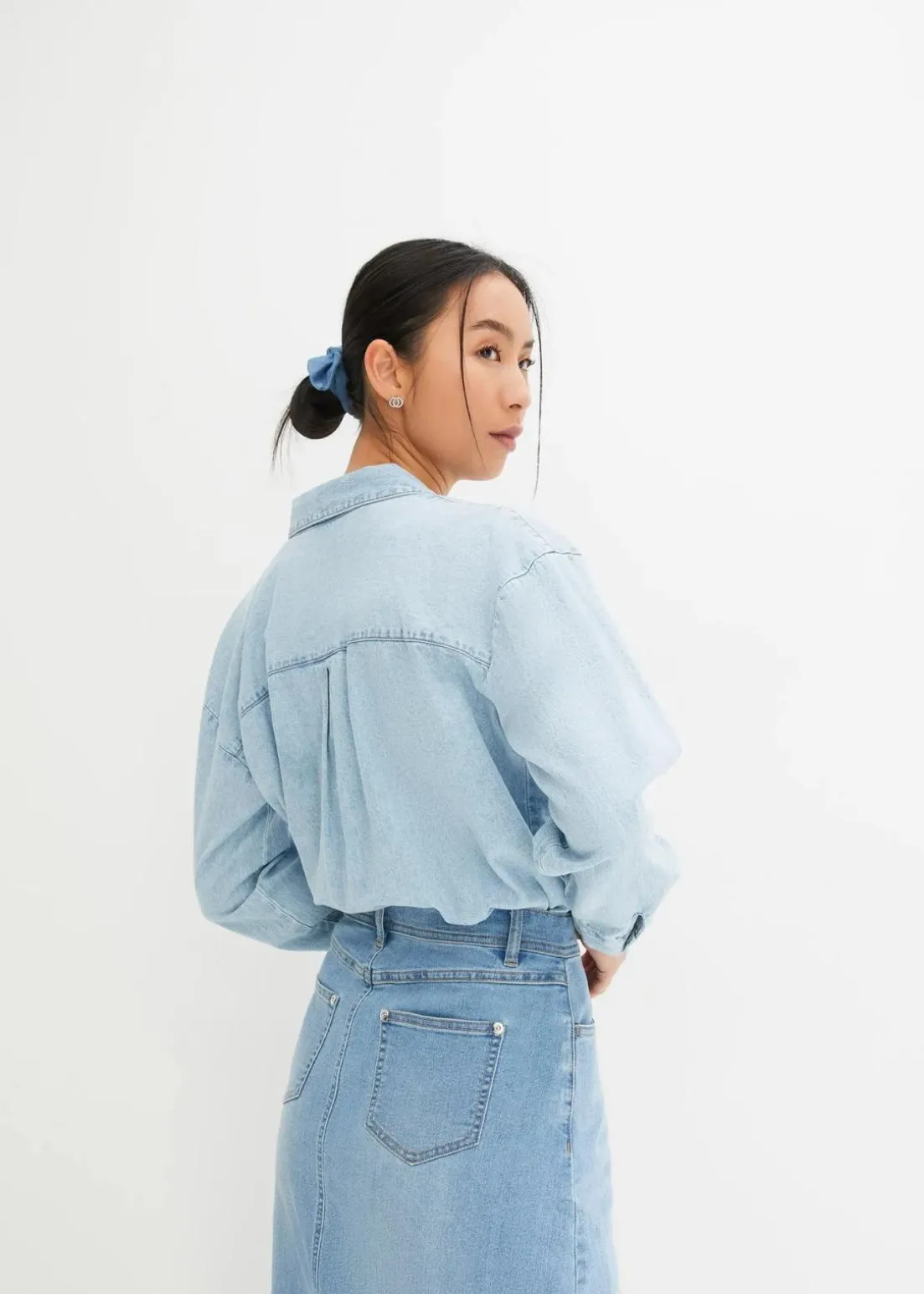 Stretch-Jeansrock, High Waist