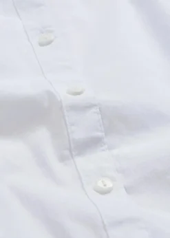 Stretch-Kurzarmbluse aus Baumwollmix