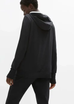 Stretch-Sweatjacke mit Baumwolle