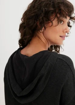 Strick-Hoodie mit Kängurutasche aus Viskose-Mix