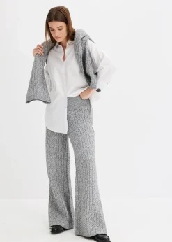 Strickhose mit Zopfmuster