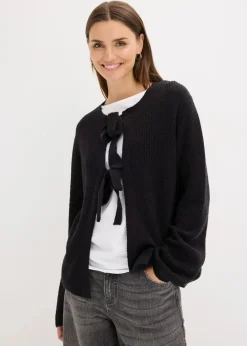 Strickjacke aus Baumwoll-Mix