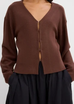 Strickjacke aus Viskose-Mix