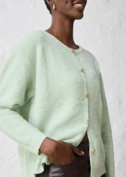 Strickjacke aus wärmendem Alpaka-Mix