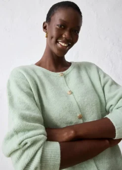 Strickjacke aus wärmendem Alpaka-Mix