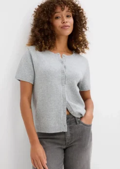 Strickjacke, Kurzarm