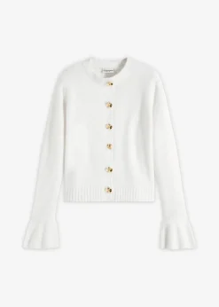 Strickjacke mit dekorativen Knöpfen