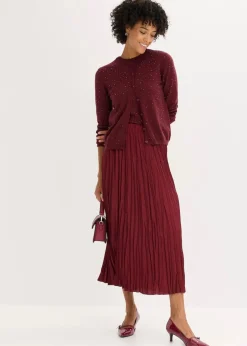 Strickjacke mit Glitzersteinchen