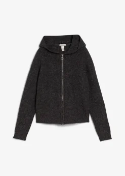 Strickjacke mit Kapuze