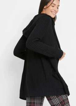 Strickjacke mit Kapuze