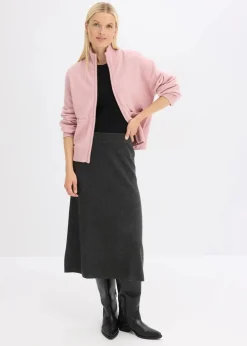 Strickjacke mit Reißverschluss