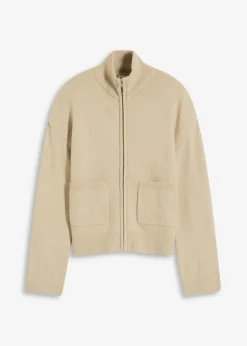 Strickjacke mit Reißverschluss