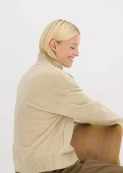 Strickjacke mit Reißverschluss