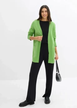 Strickjacke mit Taschen, Langarm