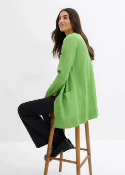 Strickjacke mit Taschen, Langarm