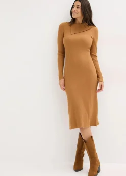 Strickkleid aus fließendem Viskose-Mix