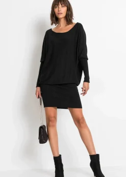 Strickkleid aus fließendem Viskose-Mix