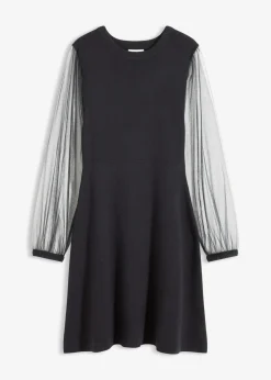 Strickkleid aus fließendem Viskose-mix