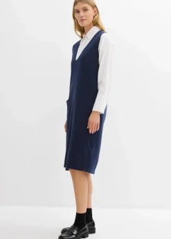 Strickkleid aus reiner Baumwolle