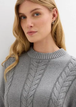 Strickkleid aus reiner Baumwolle