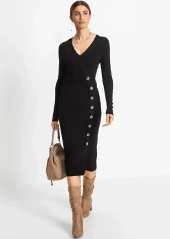 Strickkleid aus Viskose-Mix